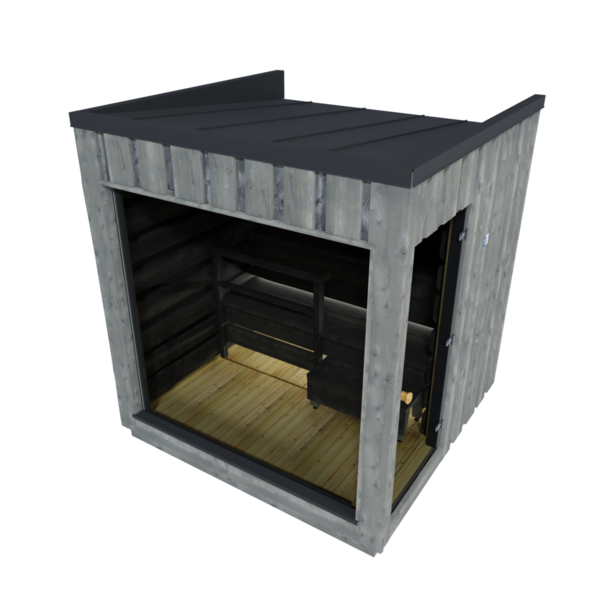 Kirami FinVision -Sauna Original mit Harvia Virta Combi 10,8 kW Ofen inklusive Lieferung