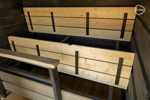 Kirami FinVision -Sauna Original mit Harvia Legend 240 Holzofen inklusive Lieferung